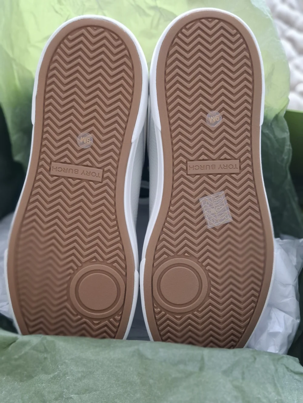 Tory Burch white leather